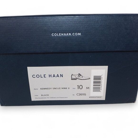 Cole Haan Kennedy Grand OS Single Monk Strap Oxfords Black C26115 Men's 10M - Picture 12 of 12